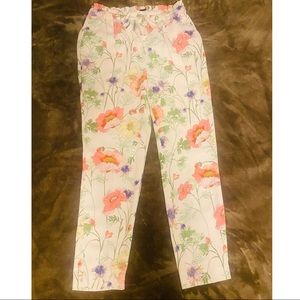 Express light pink floral ankle pants. High rise. Size S / P.